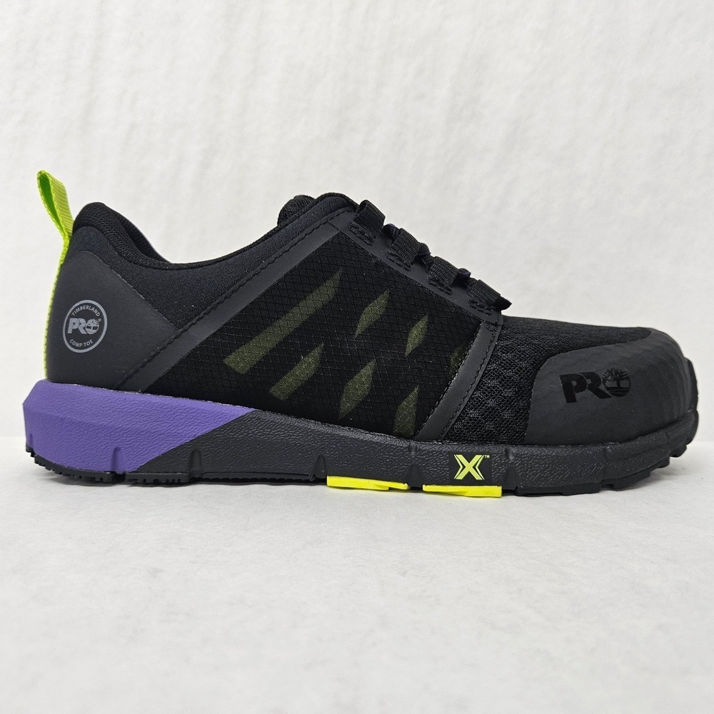 Timberland PRO Radius Work Shoe Composite Toe 1A2844 Black Purple Women Size 9.5 - Picture 10 of 10
